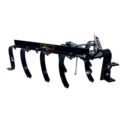 Brinly Sleeve Hitch Adjustable Tow Behind Cultivator, 18" by 40", Hammered Black
