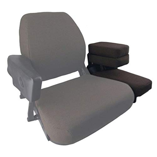 Side Kick Seat, Dark Brown Fabric Fits John Deere 4230 Tractor