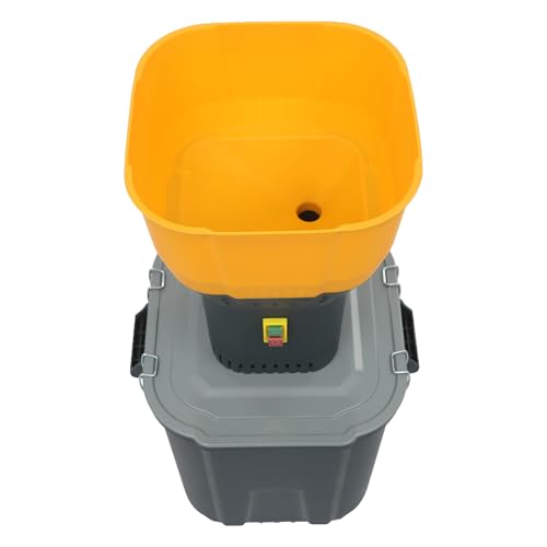 Electric Corn Grinder Mill 110V 1300W 19000RPM Automatic Agricultural Feed Grain Mill, 881lbs/H Dust-free Dry Cereals Wheat Grinder Flour Mill with 5 Sieves, 11.89Gal Detachable Bucket - size: 1300W, 5 Sieves, w/ 45L(11.89Gal)Bucket