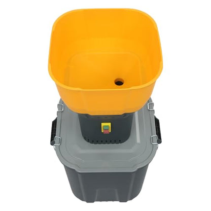 Electric Corn Grinder Mill 110V 1300W 19000RPM Automatic Agricultural Feed Grain Mill, 881lbs/H Dust-free Dry Cereals Wheat Grinder Flour Mill with 5 Sieves, 11.89Gal Detachable Bucket - size: 1300W, 5 Sieves, w/ 45L(11.89Gal)Bucket
