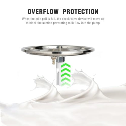 3L Goat Milking Machine, Hantop Plug-in Vacuum Pump Goat Milker (Basic)