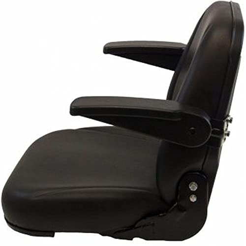 116-2943 Black Seat Fits Bobcat, New Holland, JLG, Caterpillar, Case