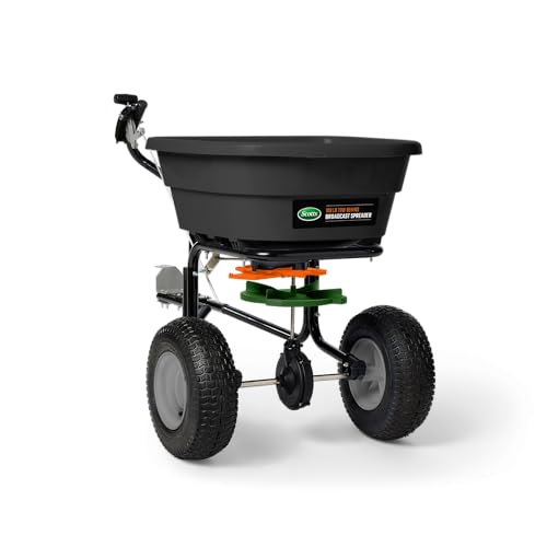 Ohio Steel Scotts 100 lb Tow Behind Broadcast Spreader for Lawn and Garden, Heavy Duty