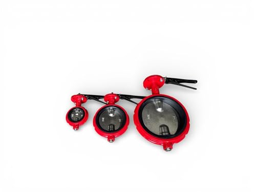 6" Butterfly Valve, Wafer, 200 Psi, Ductile Iron Body, Square Stem 5/8" - size: 6 Inch