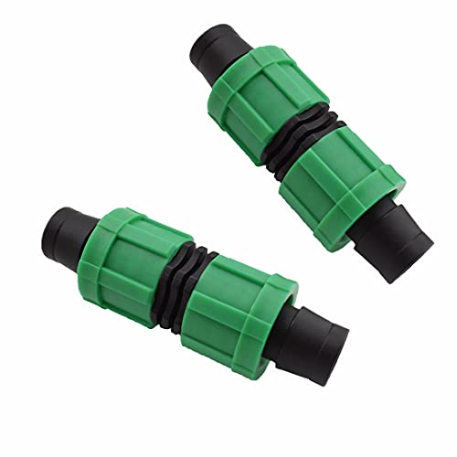 8PCS Drip Irrigation Straight Fittings Universal Barbed Locking Butt - color: Butt Connectors