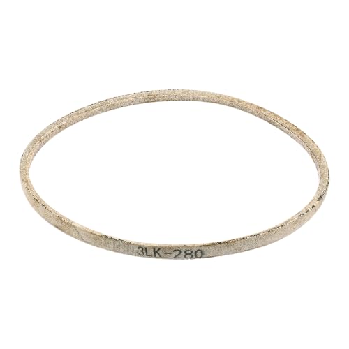 uxcell 3LK280 Cord Belt Grey, 3/8" x 28" Lawn and Garden Aramid V-Belt for Mower Deck - size: 28"