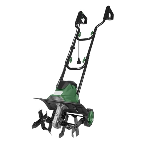 14-Inch Electric Tiller Cultivator with 8.7-Inch Tillling Depth