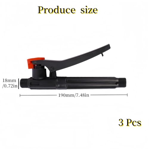 3 Pcs Pump Action Pressure Sprayer Handle, Backpack Sprayer Parts Garden Sprayer Handle Trigger Gun Sprayer Handle Replacement