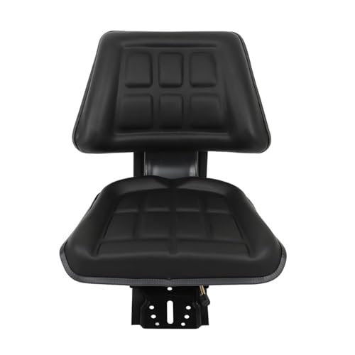 Tractor Shock-Absorbing Seat Black Without Armrests Universal