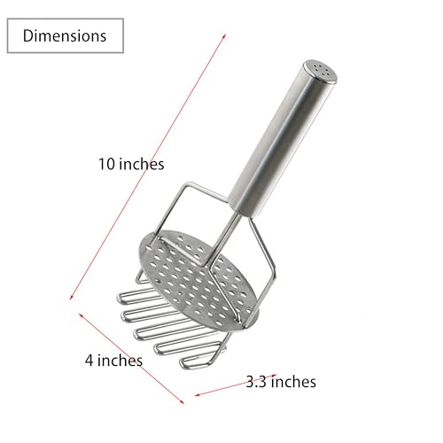 Double Potato Mashers, Stainless Steel Food Mashers, Double Potato Mash Hand Tools, Dishwasher Safe Household Kitchen Tools