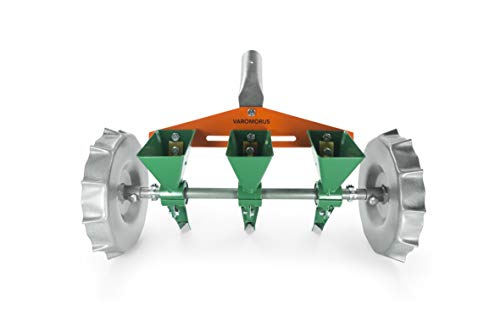 Varomorus Metal Precision Manual Seeder for Vegetables Greens Onion Radish Beets (3-Row) - size: 3-Row