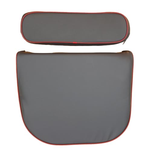 Seat and Backrest Cushions with Red Trim Fits Massey Ferguson 3165