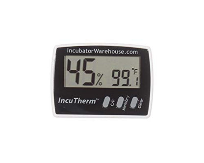 IncuTherm Digital Display Thermometer and Hygrometer for Egg Incubator