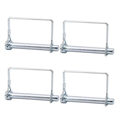2 Pack 3/8x2-3/4in Trailer Coupler Pin, Heavy Duty Hitch Pin Towing Hitch Accessories Safety Wire Lock Pin Clip for Towing, Secure PTO Shaft, Trailers, RVs, Boats, and Farm Equipment