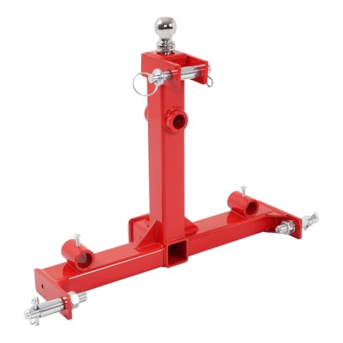 ALMULOO 3 Point Trailer Hitch Attachment Adapter for Category 1 Tractors,