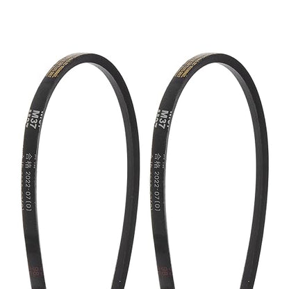 HARFINGTON 2Pcs M-37 Rubber V Belt 37" Lp 10mm W 5.5mm H, JIS Standard - size: 37"