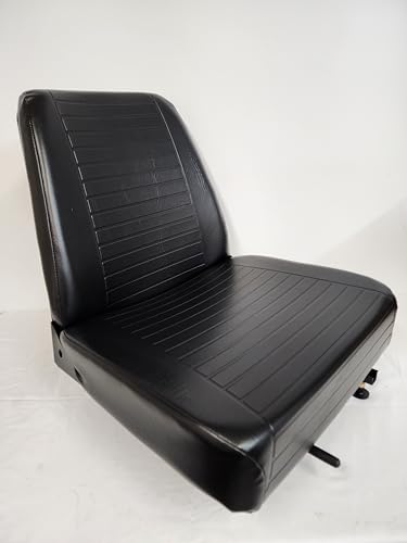 Universal Bucket Seat Assembly for Forklift, Backhoe, Tractor, Black