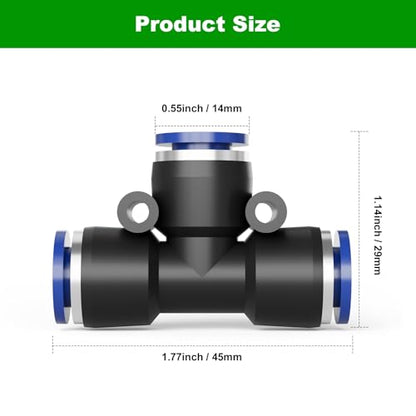 5/16 Inch Drip Irrigation Tee Connectors, Barbed T Fittings for 5/16" Tubing, Quick-Install Leak-Resistant Splitters for Garden & Drip Irrigation Systems, 15 Pack - style: 5/16 Inch Tee Connectors