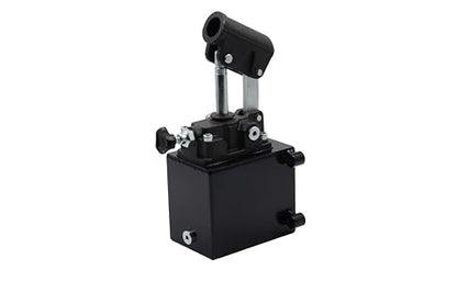 Spare Parts Holland - Single Acting Hydraulic Piston Hand Pump with Release Knob, Hand Operated Hydraulic Pump 3/8" NPTF Ports (2.7 CID 1 Qrt Tank (0.27 Gal) - size: 2.7 CID 1 Qrt. tank (0.27 Gal)