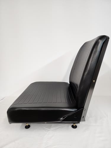 Universal Bucket Seat Assembly for Forklift, Backhoe, Tractor, Black