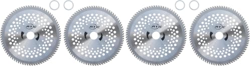 8" x 80T 8-Inch 80 Tooth Carbide Tip Circular Saw Brush Cutter Trimmer Weed Eater Blade (4 Pack) - size: 2 Pack