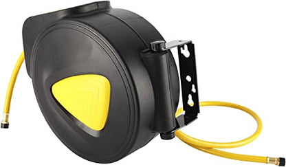 Retractable Air Hose Reel 5/16 in. x 33' ft Hose Wall Mount Tool 180 Degree Rotation