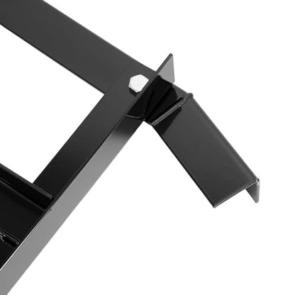 ALMULOO 84" Width Drag Harrow Fit for ATV UTV Garden Lawn Tractors Steel Black Powder Coated Tow Behind Drag Harrow Rake Driveway Grader Pin-Style Hitch