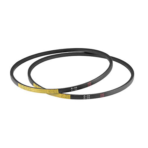 uxcell A35 Drive V-Belts 35" Lp, 13mm W, 8mm THK, JIS Standard 2pcs - size: 35"