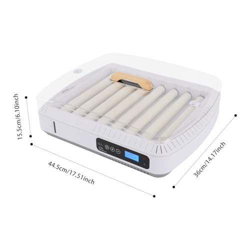 Egg Incubator 35 Eggs, Fully Automatic Digital Hatcher, Precise Temp Control 68-122°F, Poultry Hatching Machine with Auto Egg Turner, for Chicken Duck Goose Quail Parrot - size: 35 Eggs