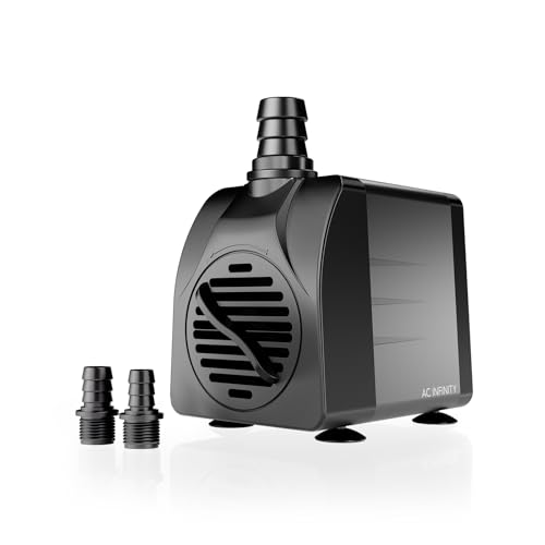 AC Infinity 400 GPH Submersible Water Pump (1514 L/H 20W). - size: 400 GPH