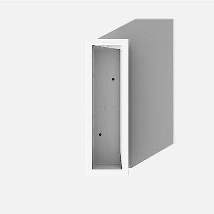 Veradek Block Series Long Box Planter - Rectangular Outdoor Planter - color: White, size: Medium