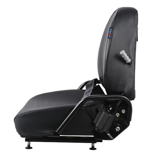 Universal Forklift Seat, Go-kart Seat, Curved Back, Retractable Safety Belt