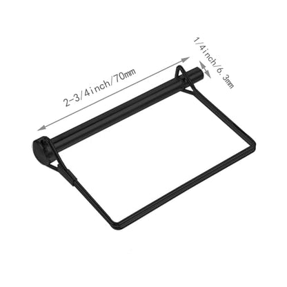4 Pack 1/4 x 2-3/4 Inch Trailer Hitch Pin Heavy Duty Carbon Steel Towing Coupler Pin Quick Release Hitch Clip PTO Locking Pin for Truck, Tractor, Farm Equipment - size: 1/4x2-3/4