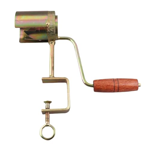 Corn Threshing Machine with Crank, Corn Threshing Machine Effective Peeling Firm Firm Wooden Handle Manual Sheller