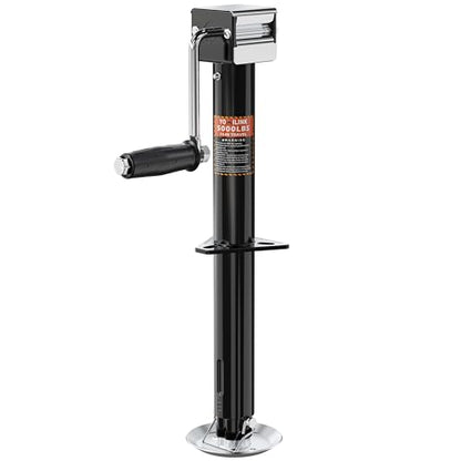 YOMILINK 5000 lbs A-Frame Trailer Jack, 15" Lift, Adjustable Drop Leg