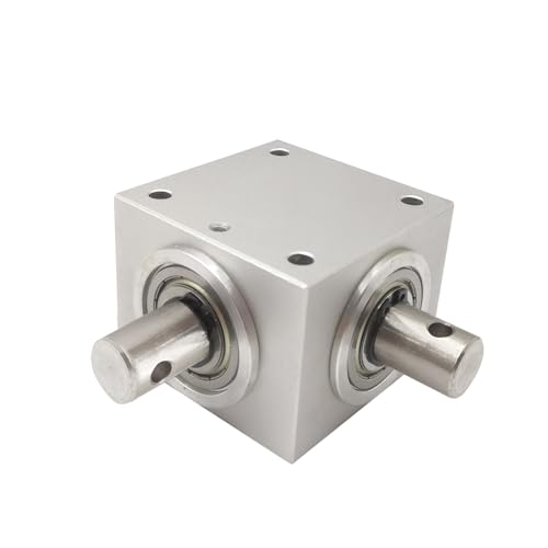 1:1 Right Angle Tapered Bevel Gearbox 1.5 Module 20 Teeth 90° Angle Drive Steering Gear Device Simple Mechanical DIY Module with 15mm Shaft - size: Radial Mounting, style: 1 Output Shaft