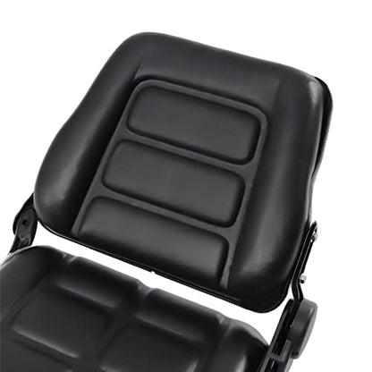 Universal Forklift Seat, Fold Down Tractor Seat with Adjustable Angle Back and Micro Switch Lawn Mower Seat for Tractor Loader Excavator… - style: with Adjustable Angle Back