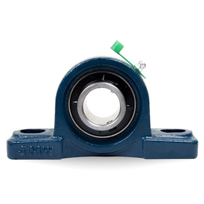 Jeremywell UCP201-8 Pillow Block Bearing (2 Pack), 1/2 inch Bore, 2 Bolt Flange Mounted, Solid Cast Iron Base, Self-Alignment - size: UCP201-8