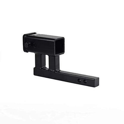 TOPTOW Trailer Hitch Extender Adapter, 2" Receiver, 4-1/4 inch Rise/Drop, 1-1/4 inch Solid Shank, 8-5/8" Extension