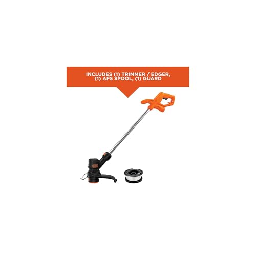 BLACK+DECKER String Trimmer and Weed Wacker, Electric Corded Weed Eater, 13-Inch Cutting Deck, 4 Amp Motor, Lightweight (BEST935)