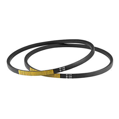uxcell B39 V-Belts 39" Pitch Length, B-Section Rubber Drive Belt 2pcs - size: 39"