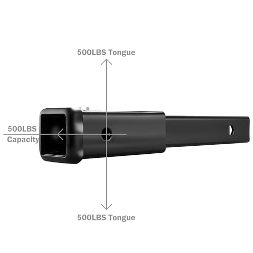 OPENROAD 12-Inch Hitch Extender for 2" Receiver, Trailer Hitch Extension - style: 12" Tube Extender