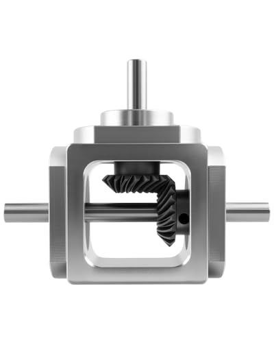 90 Degree Right Angled Bevel Gear Box 1:1 Forward Dual Output Shaft 6mm