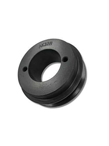 Single Groove 3.25" Cast Iron Electric Motor " H " Pulley/Sheave, Bushing Included, for 3/8" and 1/2" Top Width 3L/A/AK/4L/4LK Section V Belt, 1 Groove (3/4" Shaft / 0.75 Bore, AK32H) - size: 3/4" Shaft / 0.75 Bore