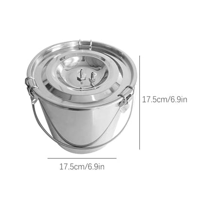 Goat Milker, 3L/0.79Gal Cow Milk Machine Electric | Portable Electric Milking Machine with 2 Teat Cups Stainless Steel Bucket for Cows, Goats, Sheep