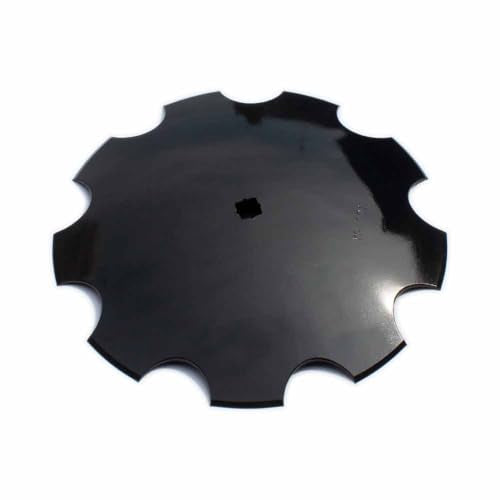 2 Pack 18" Notched Harrow Disc Blades to Fit 7/8" or 1" Square Axle
