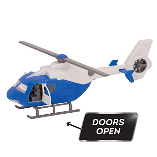 Driven by Battat – 7-Inch Rescue Helicopter Toy with Lights & Sounds, Opening Doors, Vehicle for Boys & Girls, Durable Design, Realistic Details, 3+ Years Toy for Kids - style: Helicopter