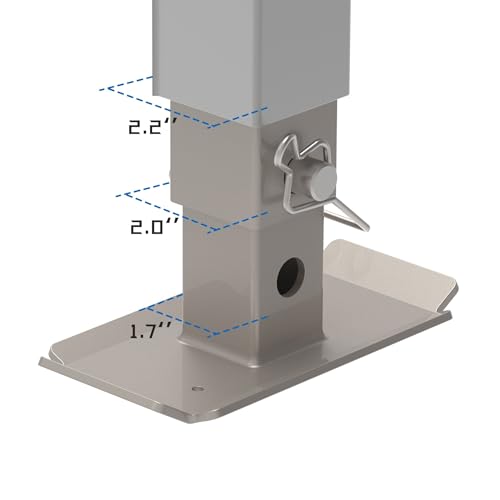 2500Lbs Heavy Duty Trailer Jack, Fixed Mount Jack with Drop Leg