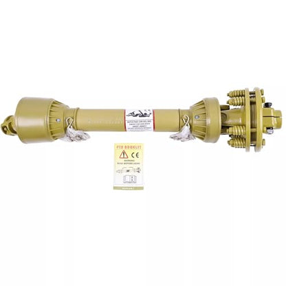 Pto Shaft 1-3/8" 6 Spline Both Ends w/Slip Clutch T4 31.5"-41"