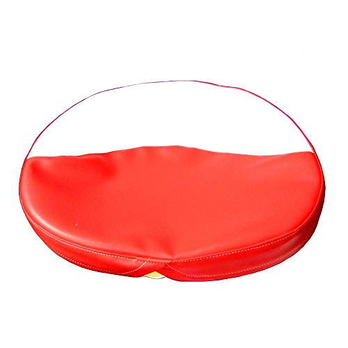 R1015 21" Red & White Seat Cover Fits Massey Ferguson, Ford, Fordson